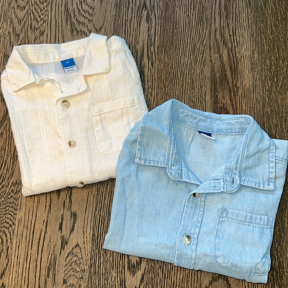 4T Boys Button Down shirt Bundle